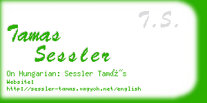 tamas sessler business card